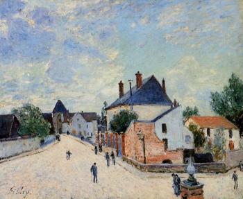 阿爾弗萊德 西斯萊 Porte de Bourgogne from Across the Bridge 阿爾弗萊德 西斯萊 Porte de Bourgogne from Across the Bridge
